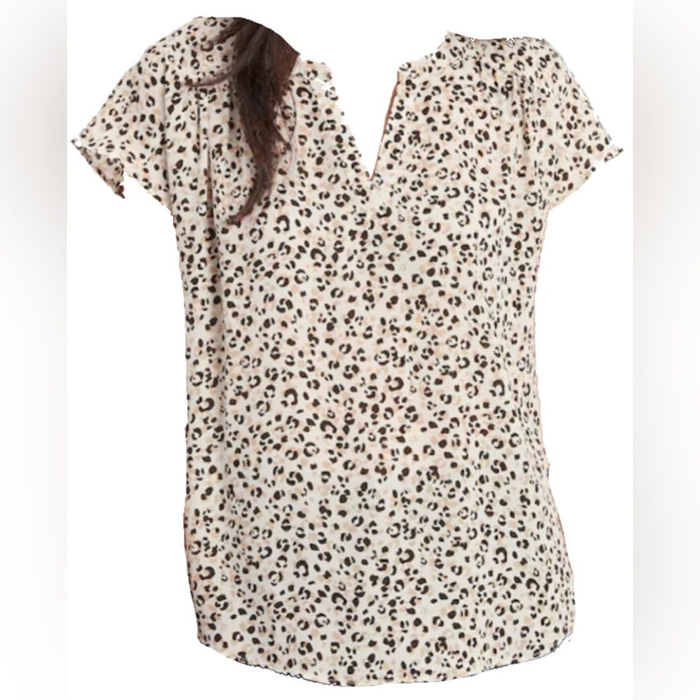 Banana Republic Small Leopard Blouse